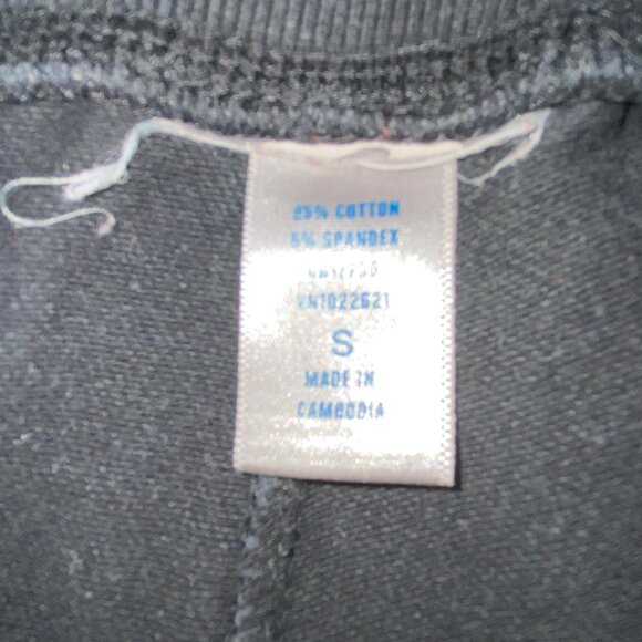 Y2K Black Athleisure Pants with White Stripe, elastic waist with tie - Picture 5 of 9